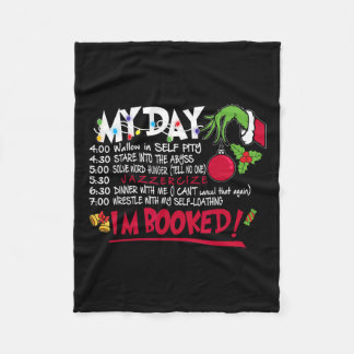 Cobertor De Velo Minha agenda de dia Eu sou Natal marcado