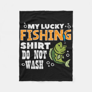 Cobertor De Velo Minha Camisa de Pesca Sortuda Não Lavar Camisa Eng