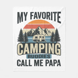 Cobertor De Velo Minha Camiseta Favorita de Acampamento Me Chama de