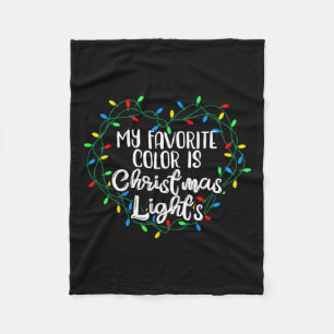 Cobertor De Velo Minha Cor Favorita É Luz De Natal Feliz H