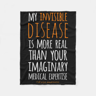 Cobertor De Velo Minha Doença Invisível É Conhecimento De Cps Reals
