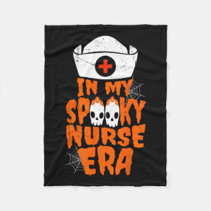 Cobertor De Velo Minha Enfermeira Spooky Era Dia de as Bruxas engra