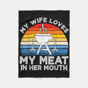 Cobertor De Velo Minha Esposa Ama Minha Carne Em Sua Boca Engraçada