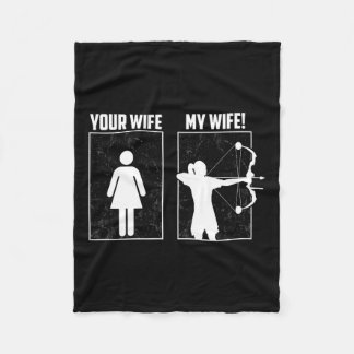 Cobertor De Velo Minha Esposa de Arqueiro - Arco Caça Rapariga Casa