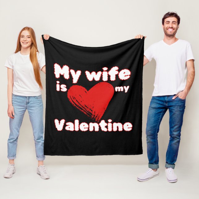 Cobertor De Velo Minha esposa é meu valentine (In Situ)