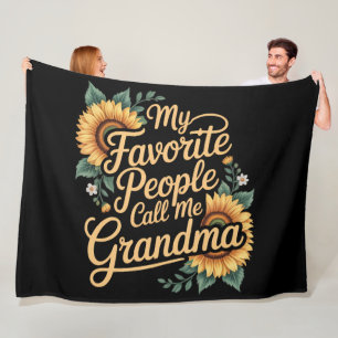 Cobertor De Velo Minha Gente Favorita Me Chama de Vovó Dia das Mães