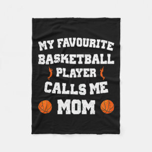 Cobertor De Velo Minha jogadora de basquete favorita me chama de mã