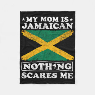 Cobertor De Velo Minha mãe é jamaicana. Nada me assusta Jamaica Mot