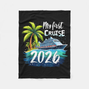 Cobertor De Velo Minha Primeira Viagem de Cruzeiro 2026 Divertida P
