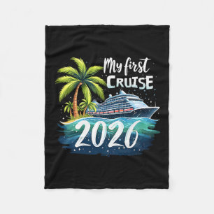 Cobertor De Velo Minha Primeira Viagem de Cruzeiro 2026 Divertida P