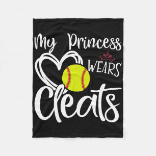 Cobertor De Velo Minha Princesa Usa Crachás Jogadora de Softbol Men