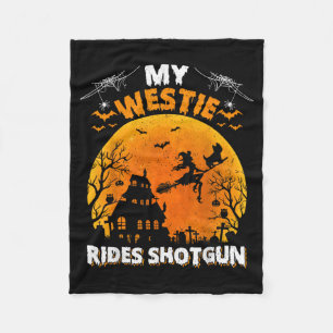 Cobertor De Velo Minha Viagem de Westie Fotografei Westie Engraçado