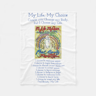 Cobertor De Velo Minha vida de Cancer Poem Soft Fleece Blankets