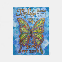 Cobertor De Velo Minha Vida, Minha Escolha" Diabetes Personalizado