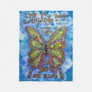Cobertor De Velo Minha Vida, Minha Escolha" Diabetes Personalizado