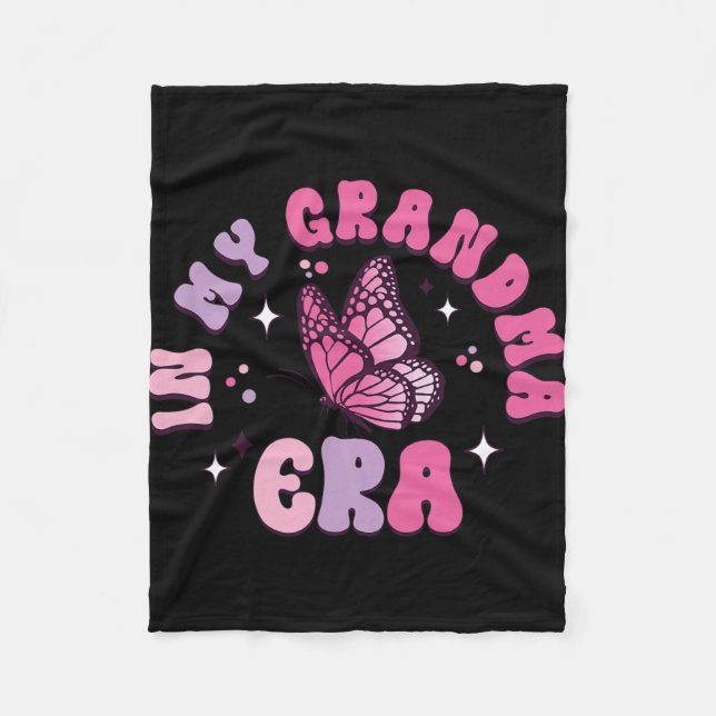 Cobertor De Velo Minha vovó Era Engraçada Borboleta Groovy Mãe (Frente)