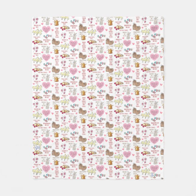 Cobertor De Velo Minhas Coisas Favoritas, Um Tema Musical Bonito (Frente)