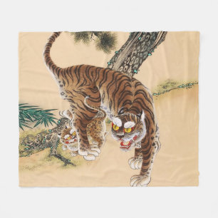 Cobertor De Velo Minhwa Tigre Feio Coreano