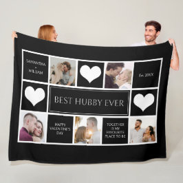 Cobertor De Velo Minimalista da melhor colagem de fotos do Hubby Ev