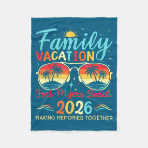 Cobertor De Velo Mínimo Família de Fort Myers Beach Flórida
