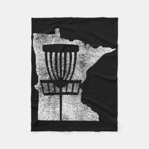 Cobertor De Velo Minnesota Disc Golf Estado Com Cesto Desgastado G