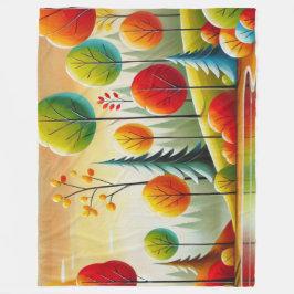 Cobertor De Velo Minnesota Fall Forest e Lake