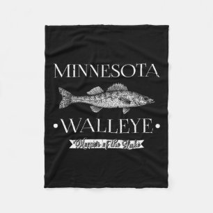Cobertor De Velo Minnesota Walleye Midwest Fisheries Pescador Angle
