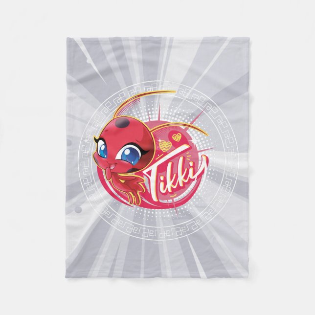 Cobertor De Velo Miraculous Kwami Tikki (Frente)