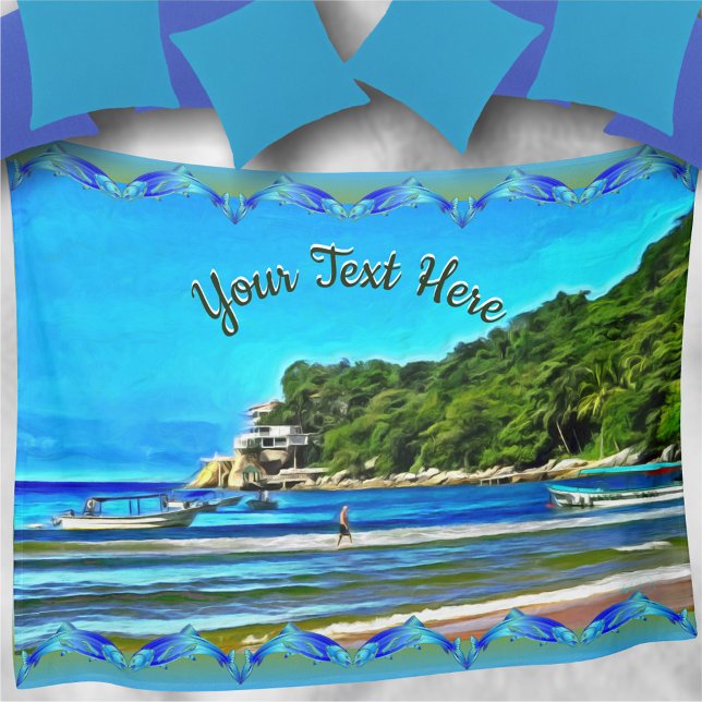 Cobertor De Velo Mismaloya Family Fishing Boats 0346 (Criador carregado)