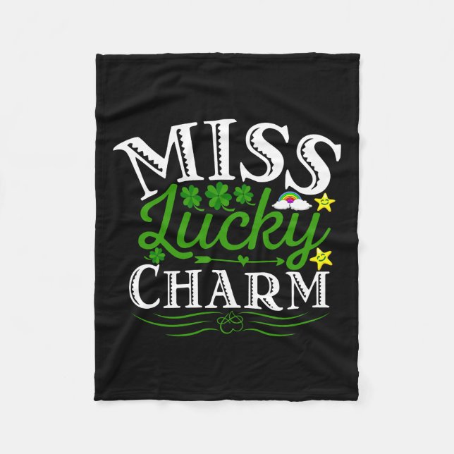 Cobertor De Velo Miss Lucky Charm (Frente)