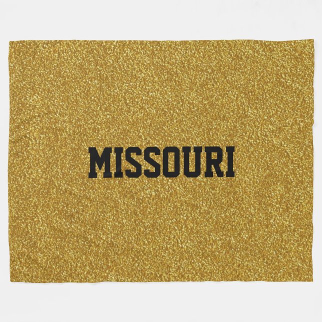 Cobertor De Velo MISSOURI DOURADO FLAKE FLAece Blanket (Frente (Horizontal))
