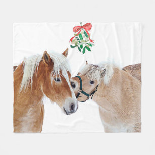 Cobertor De Velo Mistura de Natal com Cavalo - Pontas Cutas Equestr