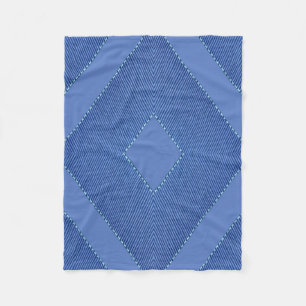Cobertor De Velo Misturar azuis e padrão de diamante