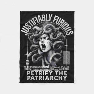 Cobertor De Velo Mitologia Grega Medusa, Razoavelmente Furiosa, Fem