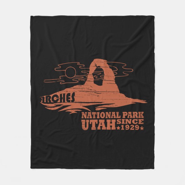 Cobertor De Velo Moab Antigo - Utah - Parque Nacional - Arcos (Frente)
