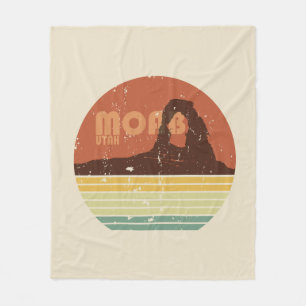 Cobertor De Velo Moab Utah vintage pôr do sol Arches Parque Naciona