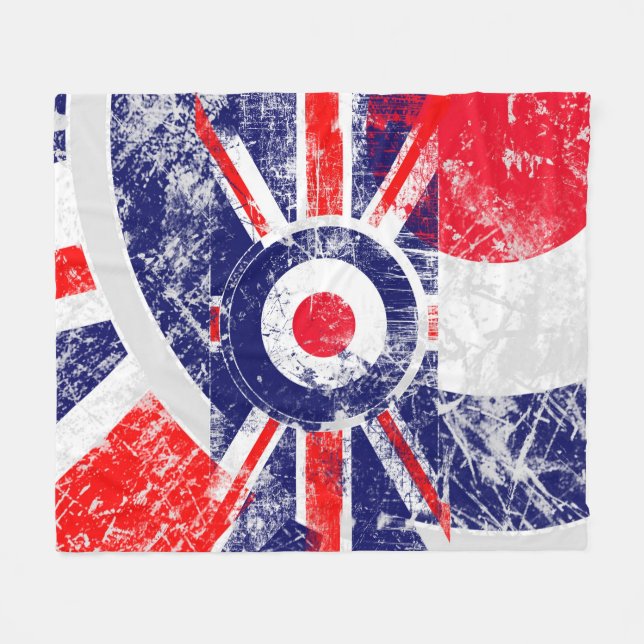 Cobertor De Velo Mod Target Mods UK Target Grunge Roundel (Frente (Horizontal))