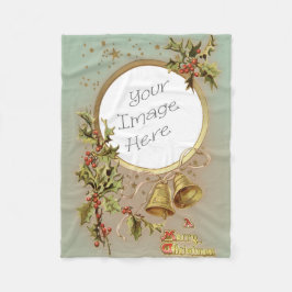 Cobertor De Velo Modelo customizável da foto do natal vintage