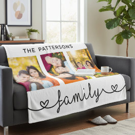 Cobertor De Velo Modelo de Foto de Família 3 Script Personalizado
