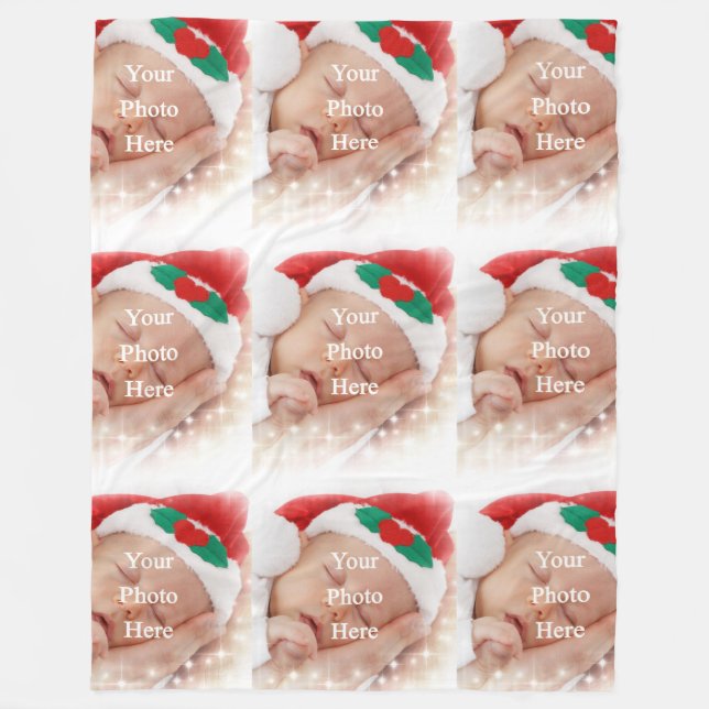 Cobertor De Velo Modelo de foto em camadas personalizado (Frente)