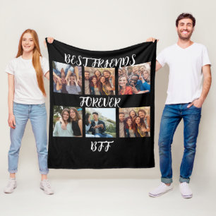 Cobertor De Velo Modelo de Foto Personalizado "Melhores Amigos para