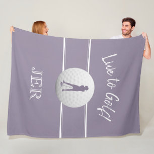 Cobertor De Velo Modelo de Golfe Desportista Feminino Roxo Monogram