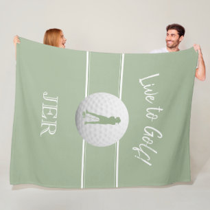 Cobertor De Velo Modelo de Golfe Feminino em Sage Verde Personaliza