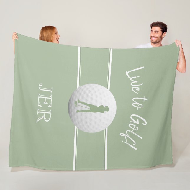 Cobertor De Velo Modelo de Golfe Feminino em Sage Verde Personaliza (In Situ)