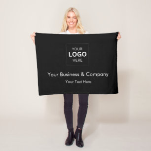 Cobertor De Velo Modelo de logotipo de negócios de luxo preto perso