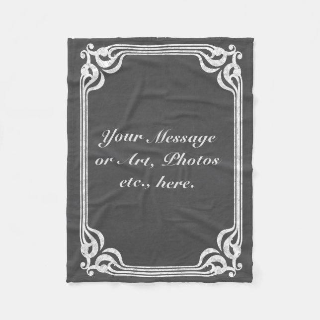 Cobertor De Velo Modelo - fundo do quadro com beira (Frente)