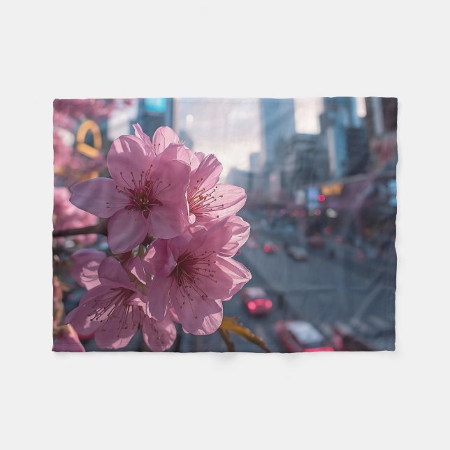 Cobertor De Velo Modern Cherry Blossom (Frente (Horizontal))