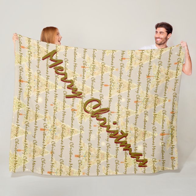 Cobertor De Velo Modern Christmas Luxury Christmas Trees (In Situ)