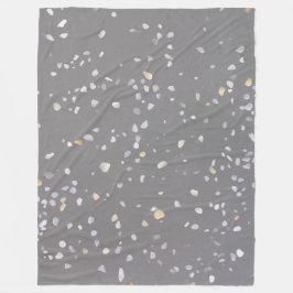 Cobertor De Velo Modern Cinza Terrazzo