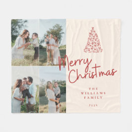 Cobertor De Velo Modern Classic Christmas Photo Elegant